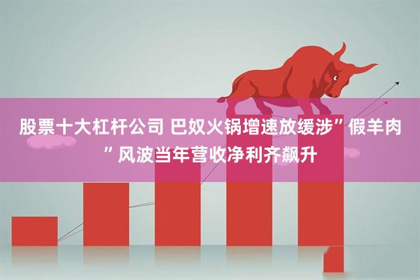 股票十大杠杆公司 巴奴火锅增速放缓涉”假羊肉”风波当年营收净利齐飙升